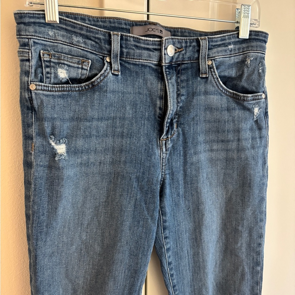 Joe’s Jeans Women’s Lara Distressed Straight Ankle Jeans Brampton Blue Size 29 - Picture 3 of 13